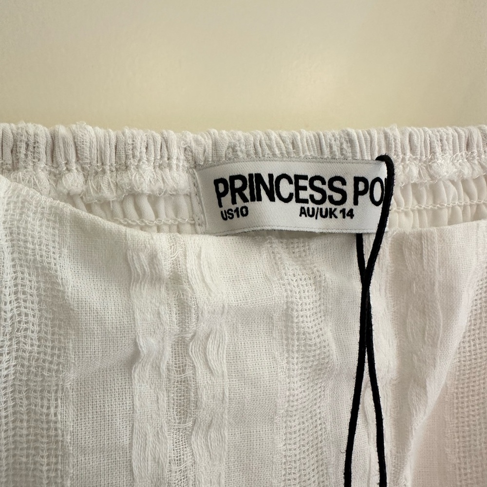 PRINCESS POLLY LORINDA MINI DRESS WHITE LOW IMPACT - Picture 4 of 6